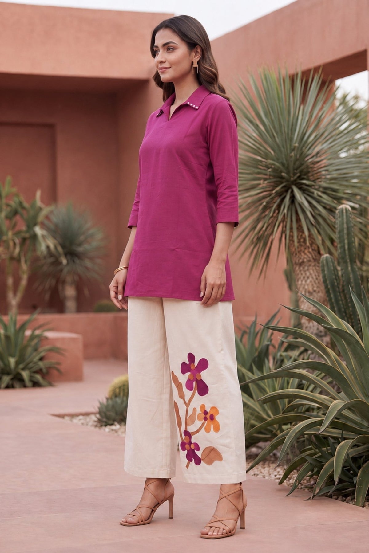 Berry Bloom Contrast CordSet - Freyaa