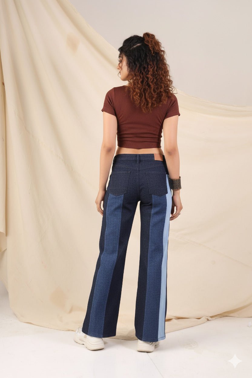 Relaxed Fit Wide Leg Denim - Freyaa USA & Canada