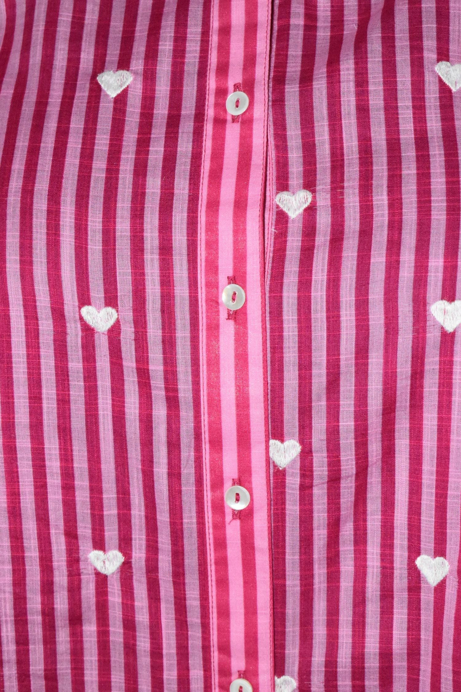 Pink Shirt with Heart Print Design