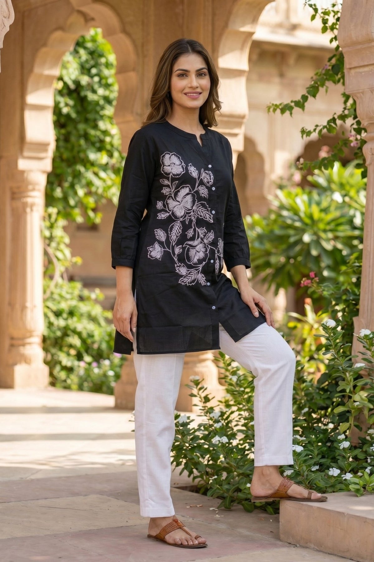 Relaxed Fit cotton Black Shirt. - Freyaa USA & Canada
