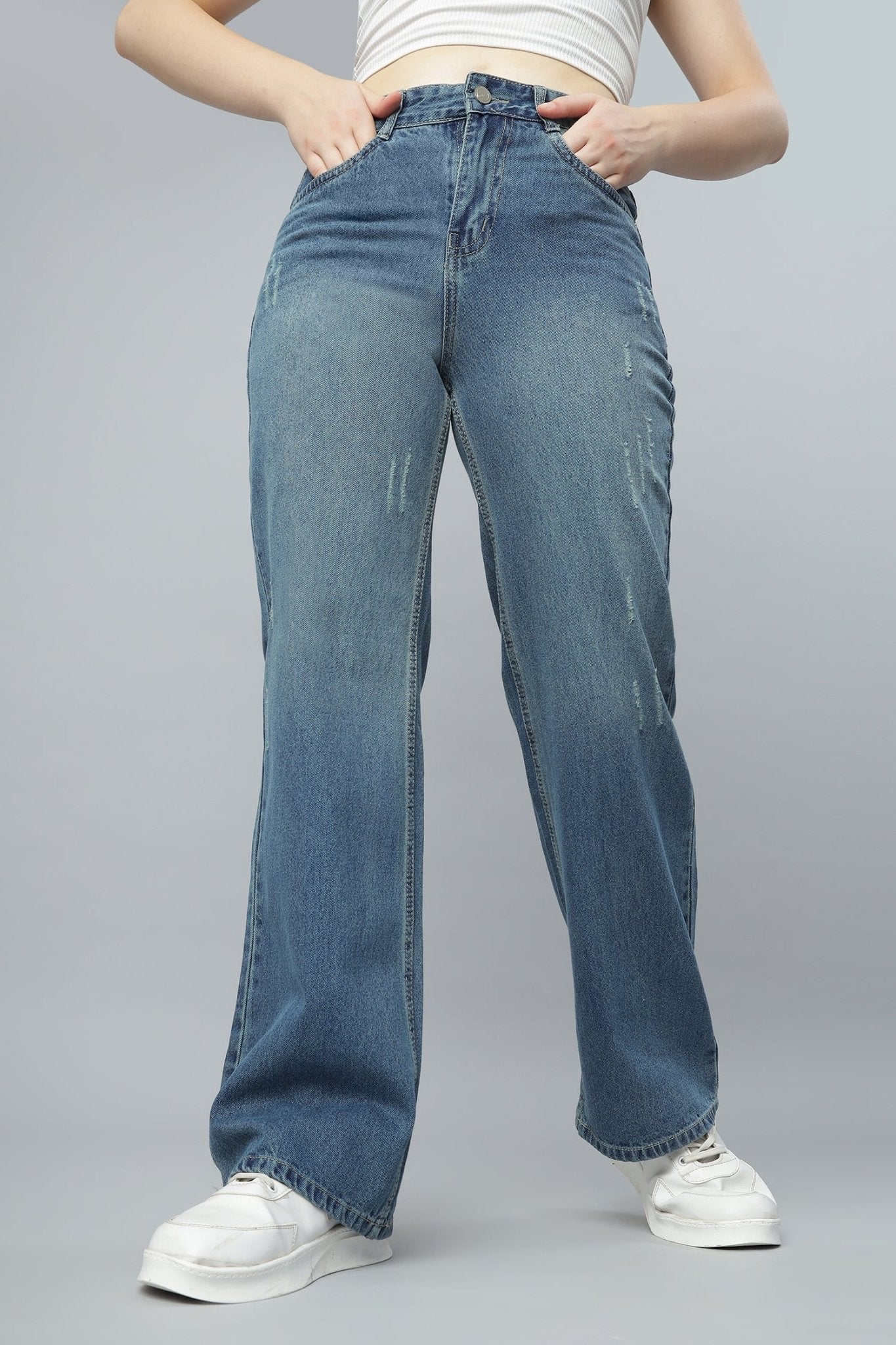 Classic Straight Fit Denim - Freyaa USA & Canada