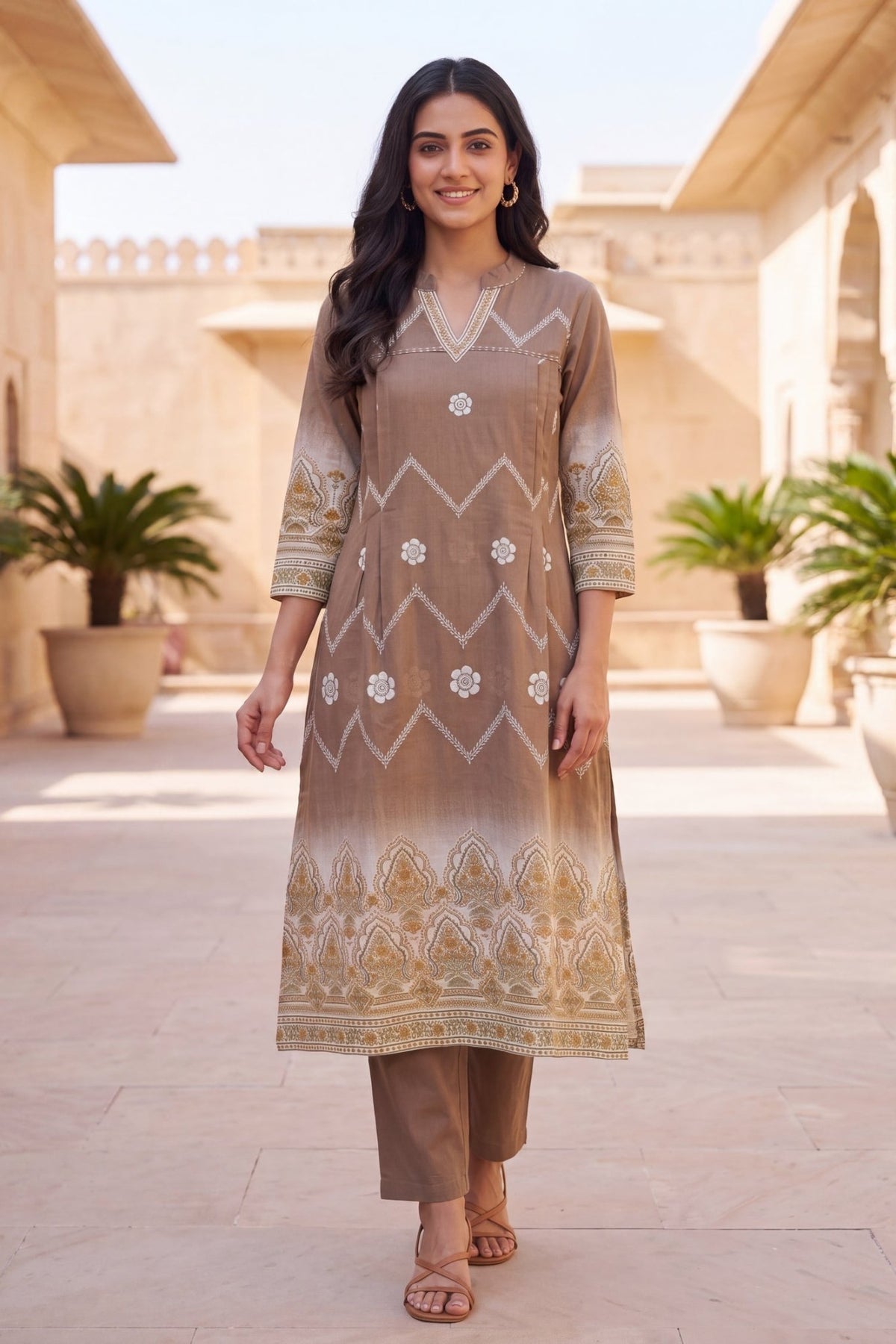 Heritage Paisley Printed CordSet - Freyaa