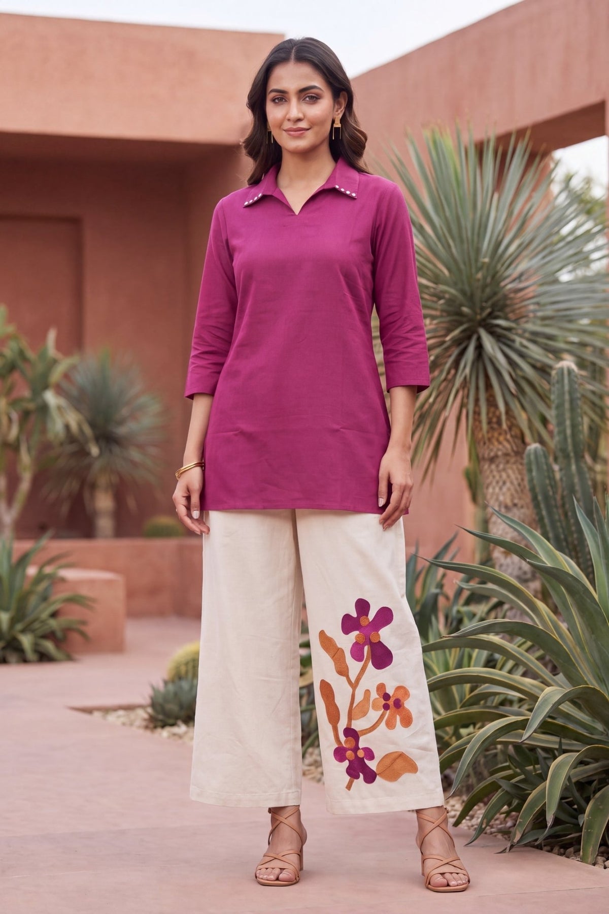 Berry Bloom Contrast CordSet - Freyaa