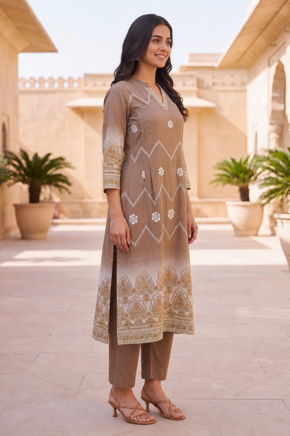 Heritage Paisley Printed CordSet - Freyaa
