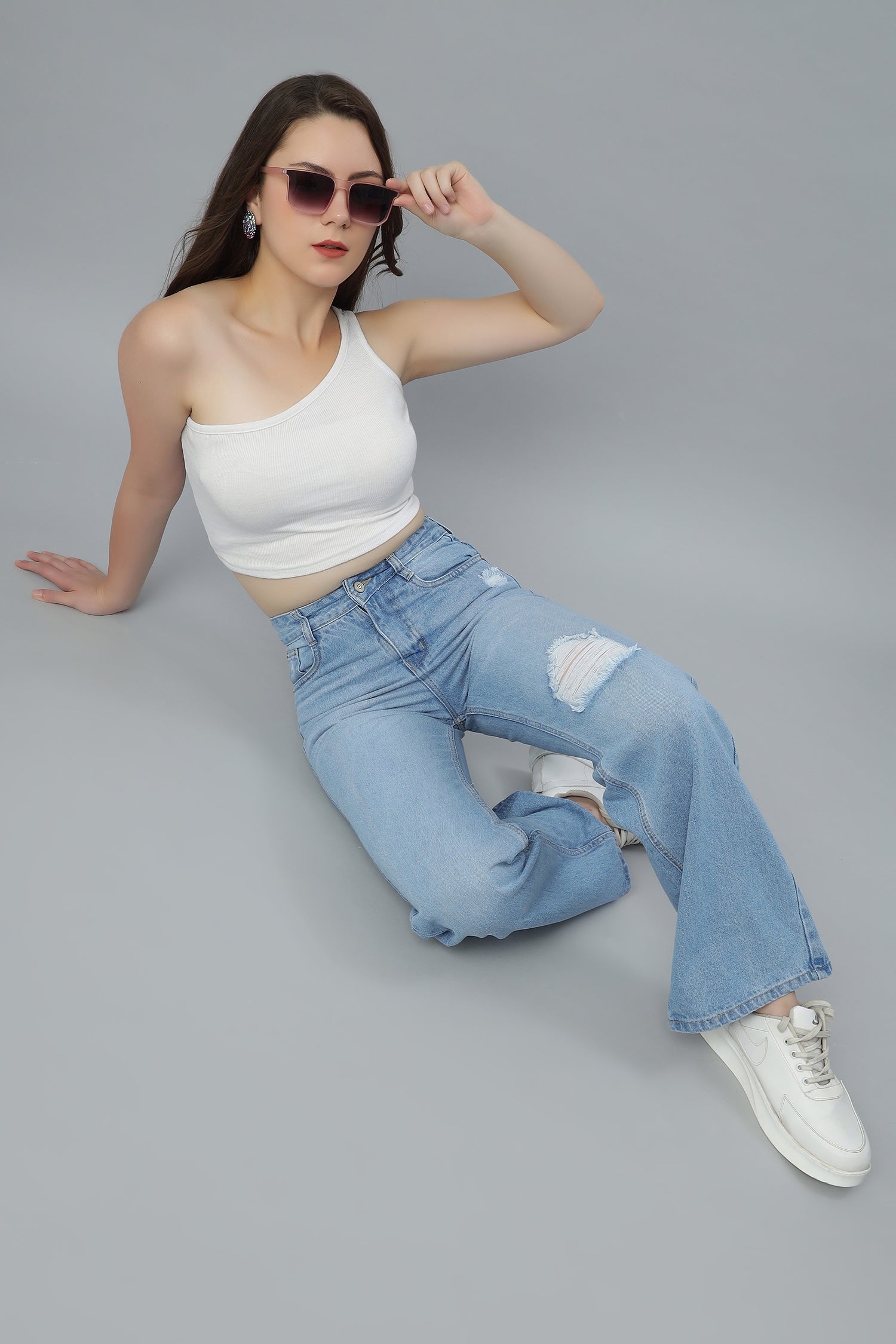 Side Ripped Street Denim