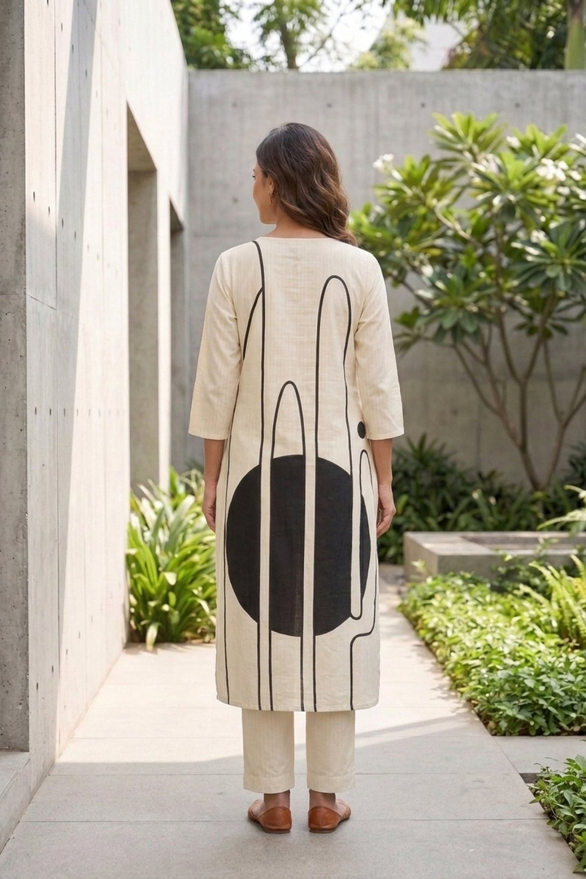 Monochrome Abstract CordSet - Freyaa