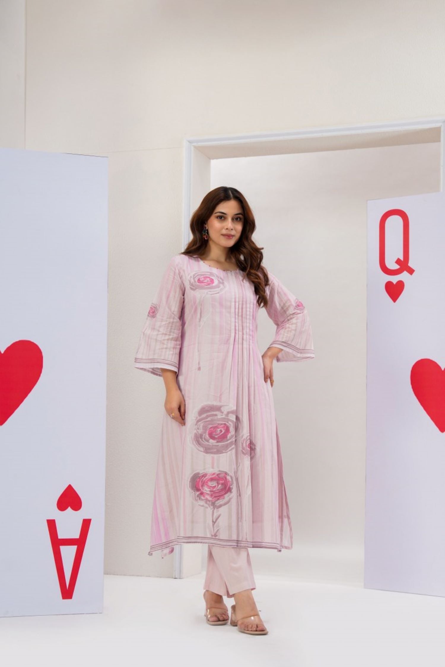Pink Cotton Co-ord Set